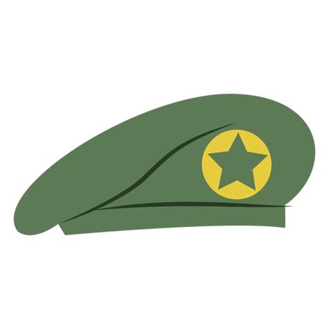 Military Beret Cap With Star Transparent Png And Svg Vector File