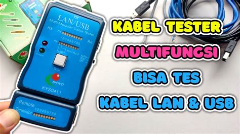 Review Usb Lan Tester Dan Cara Cek Kabel Usb Dan Kabel Lan Youtube