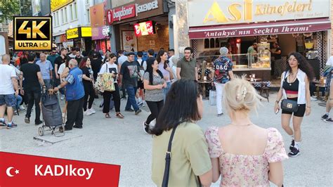 Kadikoy nıght Istanbul 2022 OCT Walking Tour 60fps 4K YouTube