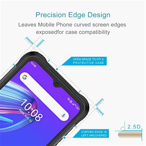 50 PCS 0 26mm 9H 2 5D Tempered Glass Film For UMIDIGI BISON X10G NFC