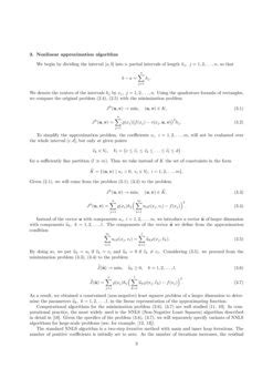 Nonlinear Approximation Of Functions Based On Non Negative Least