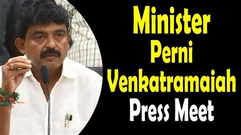 LIVE AP Cabinet Meeting Ll Minister Perni Venkatramaiah Press Meet