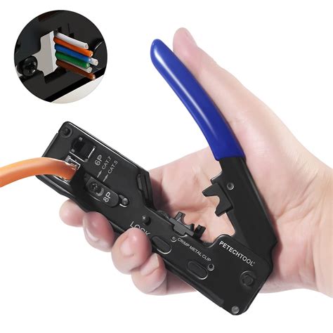 Rj45 Crimping Tool Crimping Tool For Cat7 Cat6a Cat5 Cat5e Cat6 Network