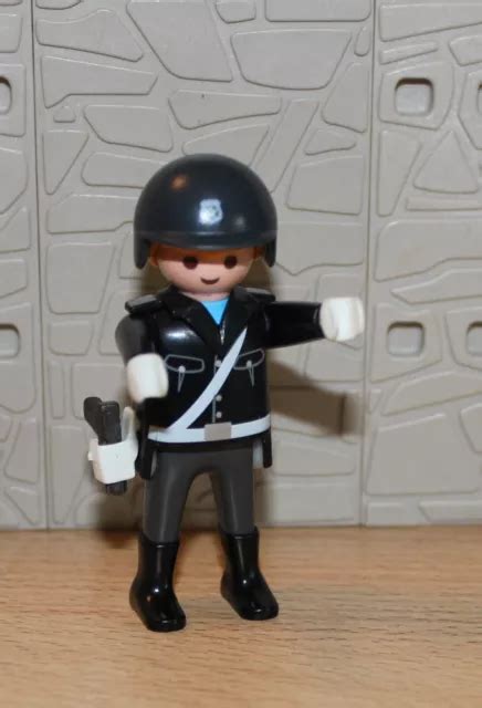 Playmobil Polizei Polizist Mit Pistole Police Eur Picclick Fr