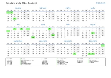 Calendar 2024 Romania Printable 2024 CALENDAR PRINTABLE