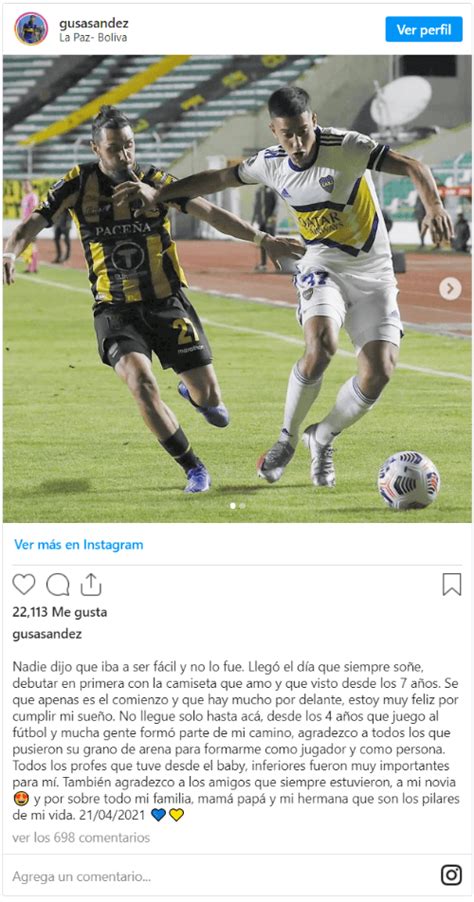 La Foto Viral De Instagram De Agustín Sandez Juvenil Que Debutó En