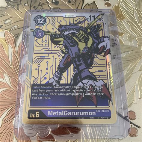 Metalgarurumon Bt Sr Alternate Art Digimon Tcg Values Mavin