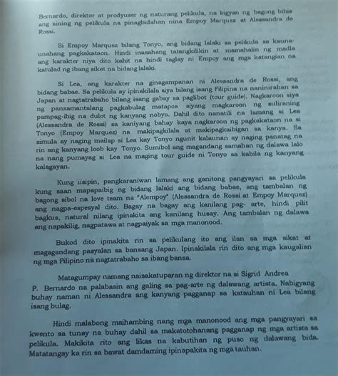 1 Sino Sino Ang Mga Tauhan Sa Kuwentong Kita Kita2 Ano Ang