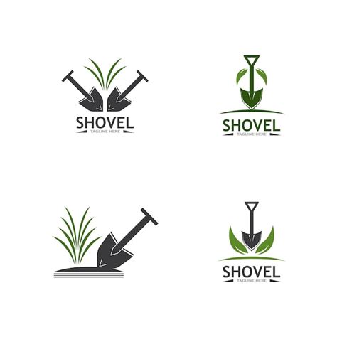 Premium Vector Shovel Icon Vector Logo Design Template