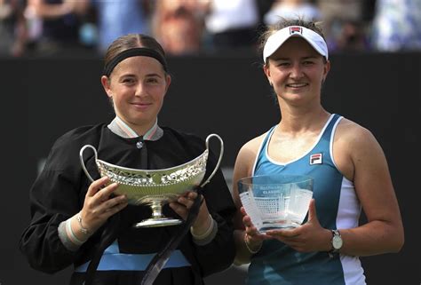 Classique De Birmingham Ostapenko Simpose En Deux Sets Face à Krejcikova Le Canada Français