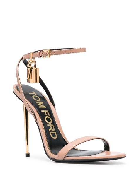 TOM FORD Padlock 120mm Leather Sandals Farfetch