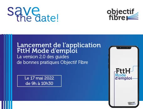 Objectif Fibre Lancement De L Application FttH Mode D Emploi Serce