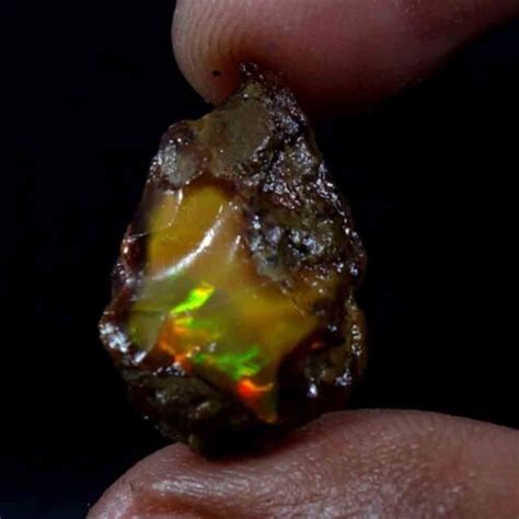 10 95 Ct Uncut 100 Natural Ethiopian Welo Opal Gemstone Multi Fire