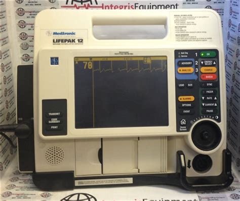 Physio Control Lifepak 12 Defibrillator Biphasic 3 Lead Ecg Aed Pac — Integris Equipment Llc