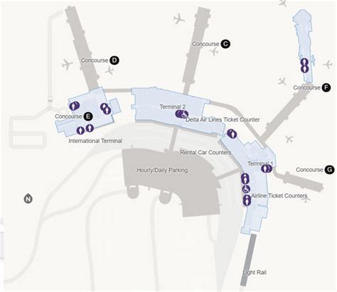 Salt Lake City Airport Map United States Map