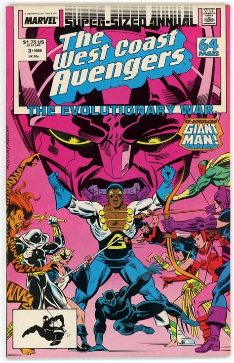 The West Coast Avengers Annual Nm Marvel Copper Age St