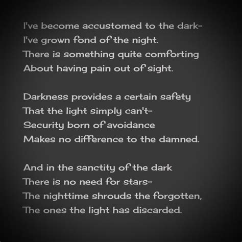 Darkness : r/Poem