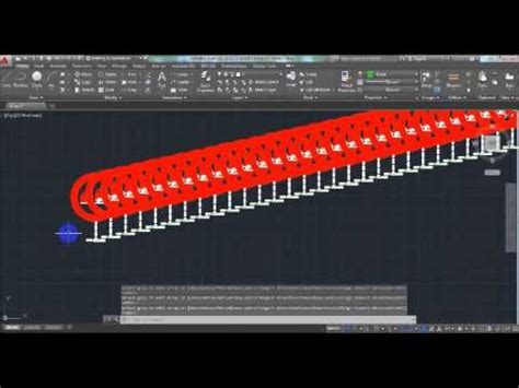 Autocad Tutorial The Array Command Rectangular Array Path