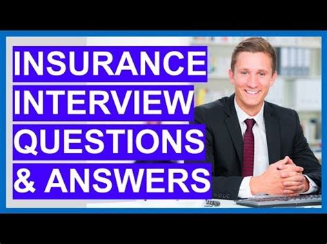 INSURANCE Interview Questions And Answers Insurance Clerk Insurance