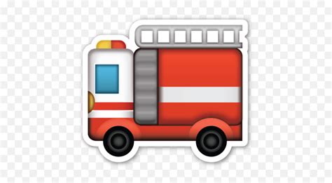 Fire Engine Firetruck Emojiemoji Fire Free Transparent Emoji