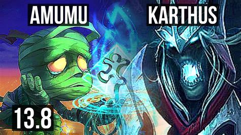 AMUMU Vs KARTHUS JNG 3 1 5 600 Games 1 1M Mastery KR Diamond