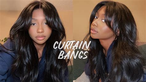 The Perfect Curtain Bangs Easy Wig Install Ft RPGSHOW Wig YouTube