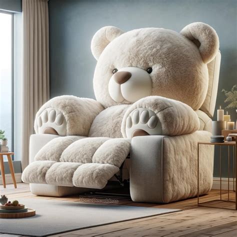 Embrace Cozy Luxury The Giant Teddy Bear Recliner Chair