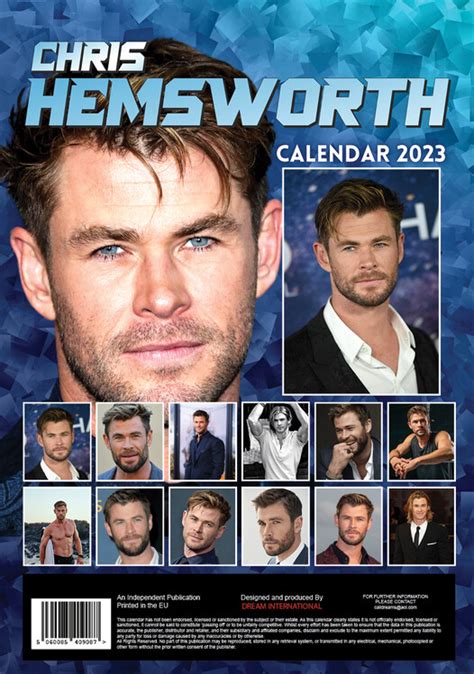 Chris Hemsworth Calendarios De Pared Cons Guelos En Posters Es