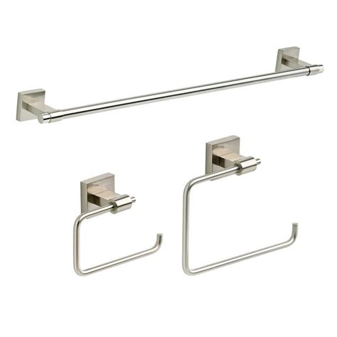 Franklin Brass Maxted 3 Piece 24 In Towel Bar Toilet Paper Holder Towel Ring Bath Accessory