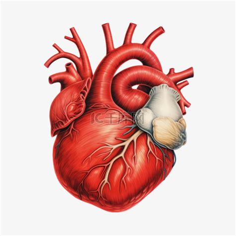 真实红色心脏元素立体免抠图案素材图片免费下载 千库网