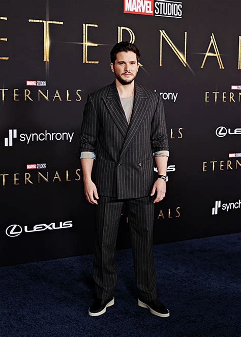 Kit Harington Marvel Studios Eternals Premiere In Los Angeles