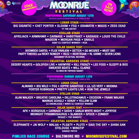 Moonrise Festival 2017 Lineup Tickets Dates Baltimore Live