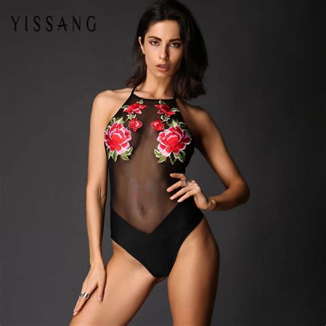 Yissang Fashion Women Sexy One Piece Playsuits Jumpsuits Thong Solid Backless Sleeveless