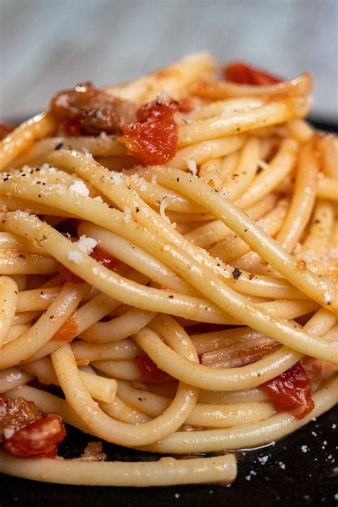 Authentic Bucatini All Amatriciana Recipe All Amatriciana Best