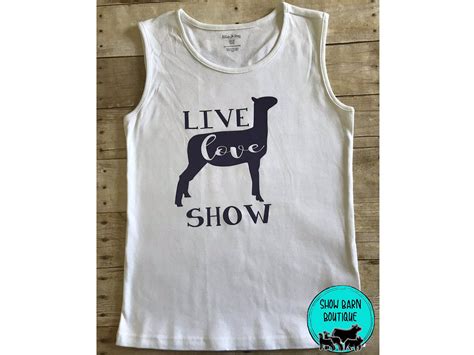 Show Lamb Shirt Show Sheep Tank Top Livestock Show Shirt Etsy Lamb