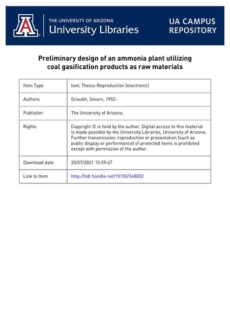 design ammonia plant.pdf