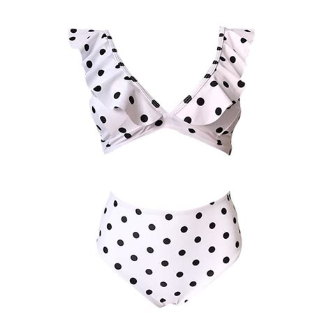Ruffled Double Layer Fabric Bikini Uniqistic