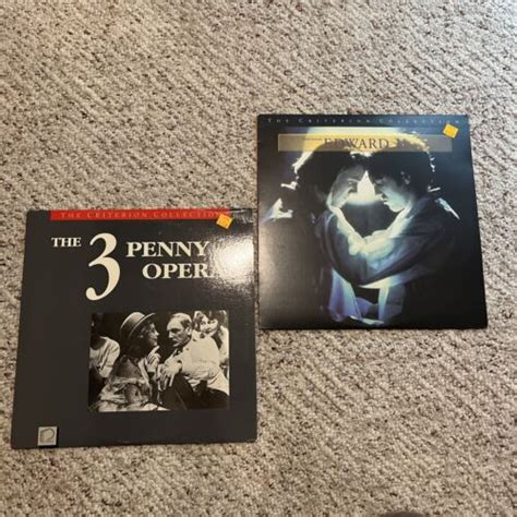 EDWARD II The 3 Penny Opera Criterion Laserdisc Lot Bundle EBay