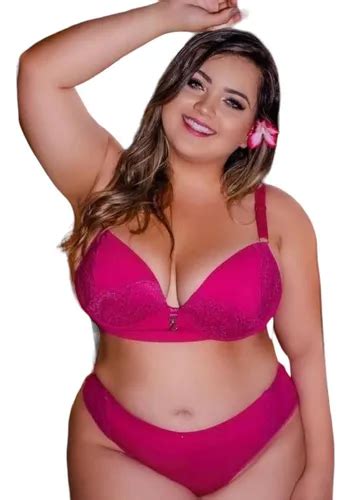 Kit Conjuntos De Lingerie Plus Size Conforto Sensual MercadoLivre