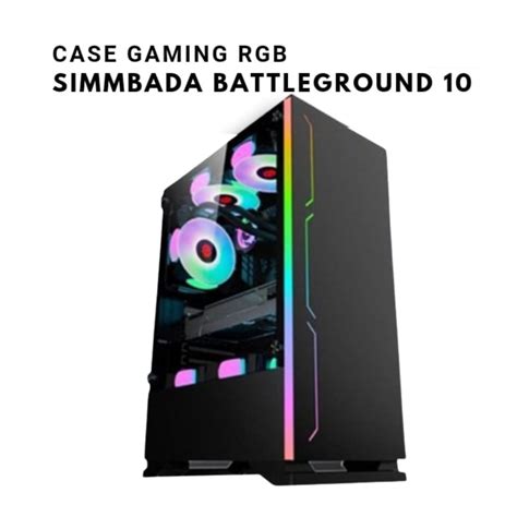 Jual Casing Gaming Simbadda Battleground Case Pc Gaming Rgb No Psu