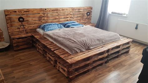 Recycled Pallet Bed Design Ideas Repurposed Wooden Pallet Bed