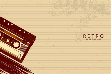 Brown Retro Cassette Background Graphic by WaveLabs · Creative Fabrica