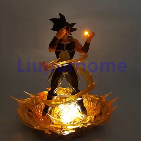 Dragon Ball Z Burdock PVC Figurine Power Up Led Lighting DIY Toys Anime