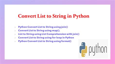 Convert List To String In Python Spark By Examples