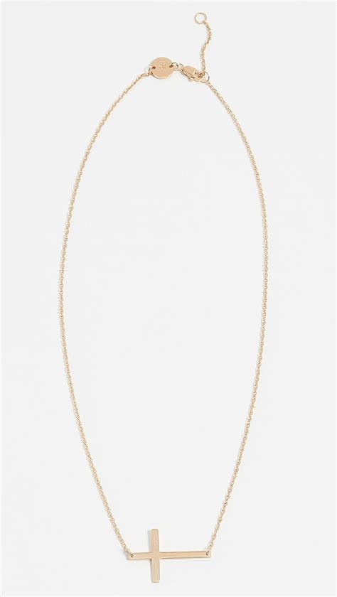 Jennifer Zeuner Jewelry Horizontal Cross Necklace Shopbop