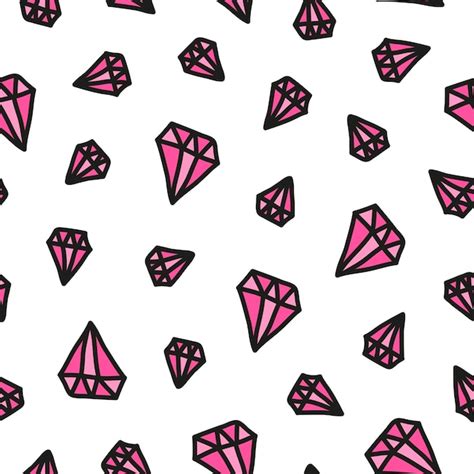 Premium Vector Seamless Pattern With Diamonds
