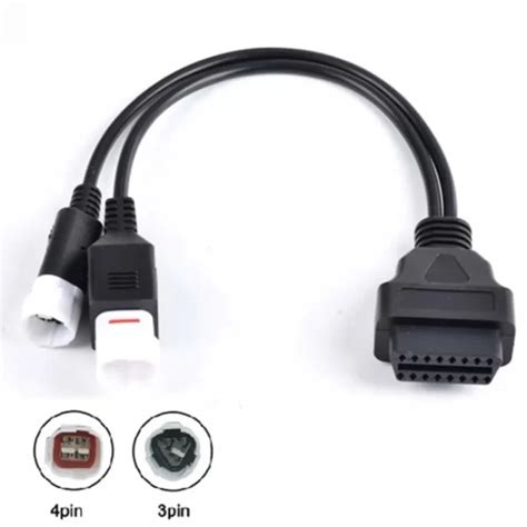 Obd Motorcycle Cable Yamaha 3pin 4pin 2 In 1 Obd2 Motorcycle Cable