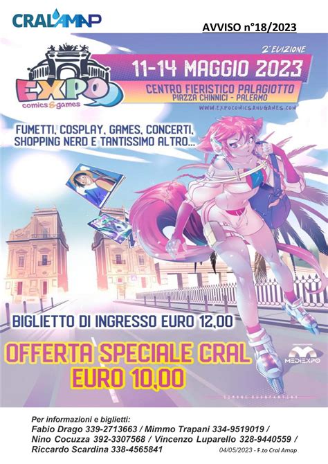 Avviso Nr Expo Comics Games Palermo Cral Amap