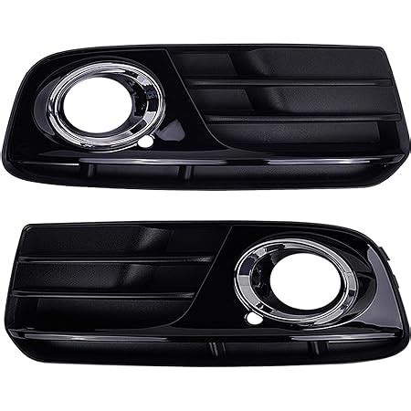 Amazon Runmade Pair Of Glossy Abs Black Front Bumper Lower Fog