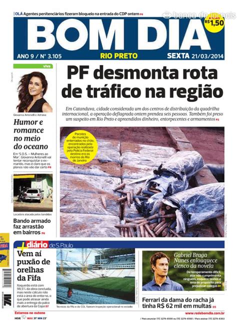 Capa Bom Dia Rio Preto De 2014 03 21